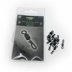 Wholesale 🔥 Carp ON 10pk Matte Black Quick Rolling Swivels Size 8 😉