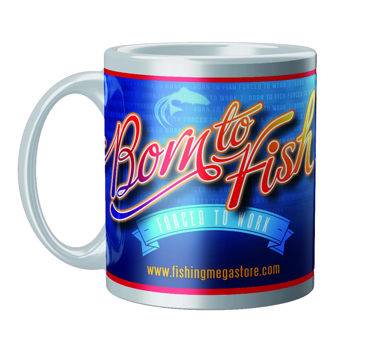 Promo ✔️ Just Fish 11oz Born To Fish Forced To Work Mug 🌟 1 Promo ✔️ Just Fish 11oz Born To Fish Forced To Work Mug 🌟