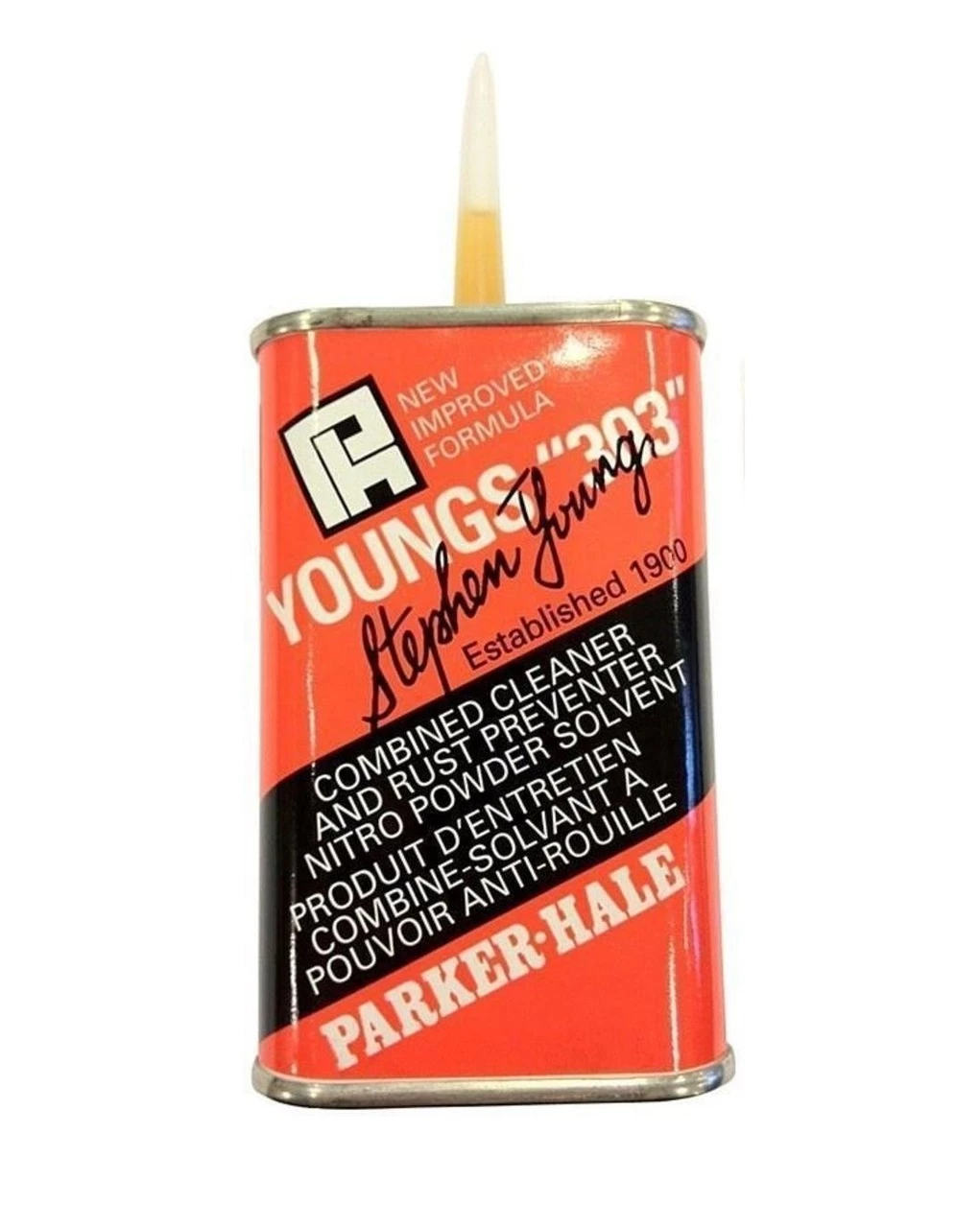 Brand new 🥰 Parker Hale 125ml Drop Tin Youngs '303' Oil 🧨 1 Brand new 🥰 Parker Hale 125ml Drop Tin Youngs '303' Oil 🧨