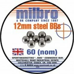 New 🔥 Milbro 12mm Steel Heavy Catapult Ammo (60 Tin) ✨