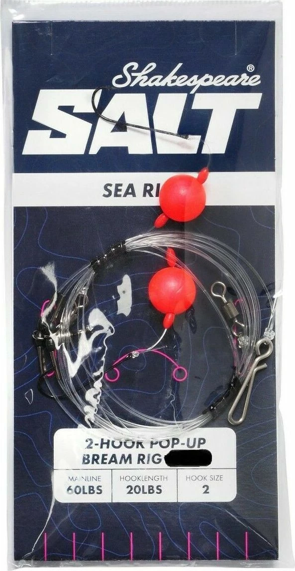 New 😍 Shakespeare 2-Hook Pop-up Bream Rig size 2 🎁 1 New 😍 Shakespeare 2-Hook Pop-up Bream Rig size 2 🎁