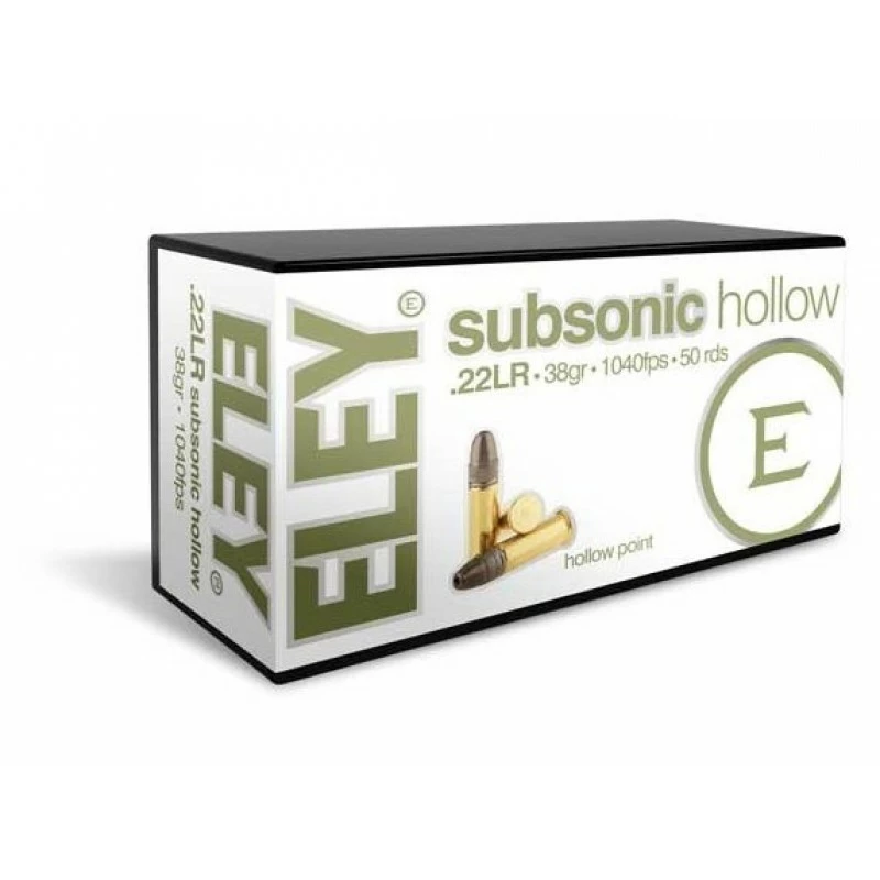 Best Sale π Eley .22 LR Subsonic 38 Grain Hollow Point π― 1 Best Sale π Eley .22 LR Subsonic 38 Grain Hollow Point π―