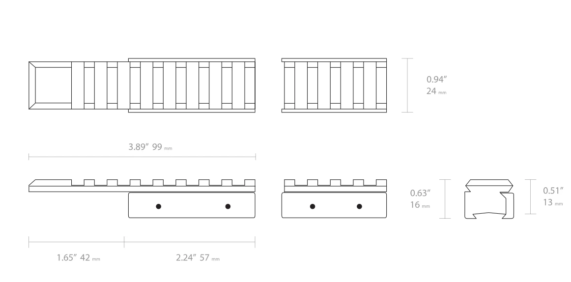 Flash Sale ❤️ Hawke 2 Piece Extended Adapter Blocks 9-11mm to Weaver 🎉 2 Flash Sale ❤️ Hawke 2 Piece Extended Adapter Blocks 9-11mm to Weaver 🎉 - Image 2