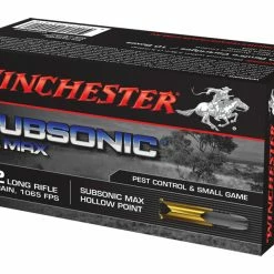 Outlet 😉 Winchester .22 LR Subsonic Max 42Grain Hollow Point x50 🧨