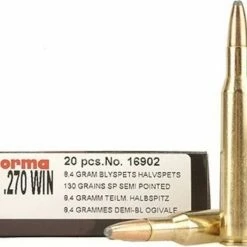 Budget 👍 Norma .270 Win 130 Grain Soft Point (20 Box) 💯