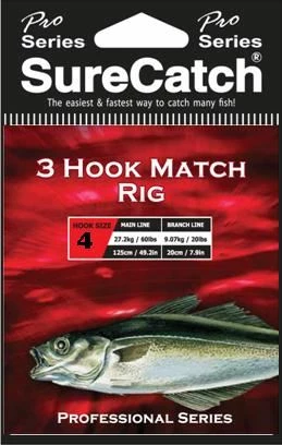 Deals ⭐ Surecatch 3 Hook Match Rig 👍 1 Deals ⭐ Surecatch 3 Hook Match Rig 👍