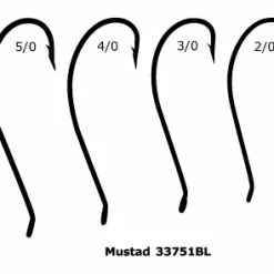 Deals ❤️ Mustad 33751NP-BL Ultimate Bass Hook 🛒 -Glasgow Angling Sales 33751np bn profile