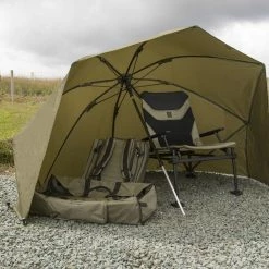 Budget ⭐ Korum 50in Graphite Brolly Shelter 🧨