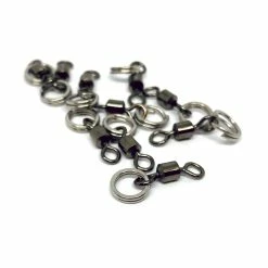 New 😍 TF Gear 5mm Split Ring + Rolling Swivel 10pc 👏