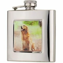 Best Sale ⭐ Bisley 6oz Square Retriever Flask in Presentation Box 🧨