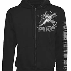 Wholesale 🎁 Fladen Maxximus Angry Skeleton Pike Hoody Black 🔥