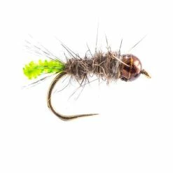 Brand new 🧨 Fario Fly Barbless Chewing Gum Pepping Caddis Size: 12 🔔