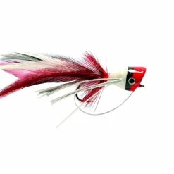 Outlet 😍 Fulling Mill Bass Popper Red & White Sz6 🥰