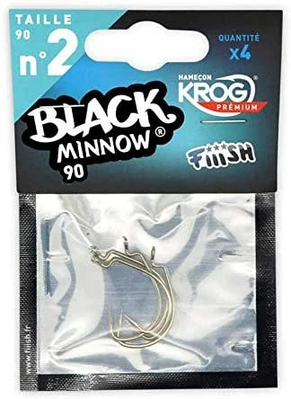 Outlet 🥰 Fiiish Black Minnow Hooks Krog Premium by VMC - 4pc 🛒 1 Outlet 🥰 Fiiish Black Minnow Hooks Krog Premium by VMC - 4pc 🛒