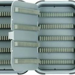 New ❤️ Flambeau Blue Ribbon Waterproof Fly Box Swing Leaf ⭐