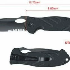 New 😍 Buffalo River Maxim Folder ½ Serated 2.7 in With Clip 🥰