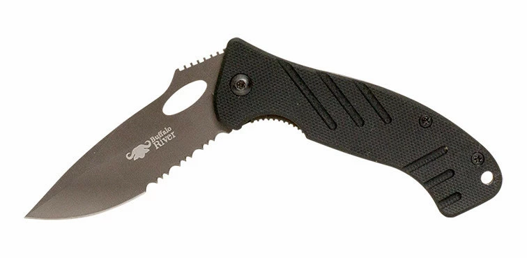 Best Sale ❤️ Buffalo River Maxim Folder ½ Serated 3.5 in With Clip 👏 2 Best Sale ❤️ Buffalo River Maxim Folder ½ Serated 3.5 in With Clip 👏 - Image 2