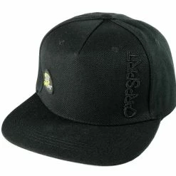 Deals 🌟 Carp Spirit Cap Flat Peak Black CS Trilobe Logo ⭐
