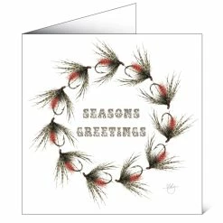 Flash Sale ⭐ Mayfly Art 🎄 Christmas Wreath Greetings Card 👏