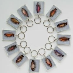 Discount 👍 Carp Art Colin Eaton Classic Carp Syndicate Key Ring 👍