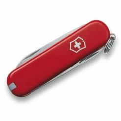Promo 🎉 Victorinox Classic SD Swiss Army Knife 58mm Blade ✔️ -Glasgow Angling Sales classic sd red front
