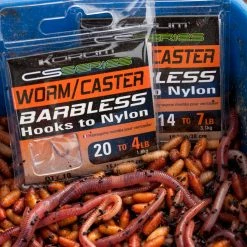 Discount ✔️ Korum CS Barbless HTN Worm/Caster Hooks 🎁