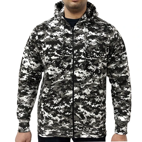 Discount 🔥 Game Digital Camouflage Zip Hoodie 🥰 4 Discount 🔥 Game Digital Camouflage Zip Hoodie 🥰 - Image 4