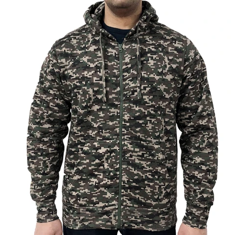 Discount 🔥 Game Digital Camouflage Zip Hoodie 🥰 2 Discount 🔥 Game Digital Camouflage Zip Hoodie 🥰 - Image 2
