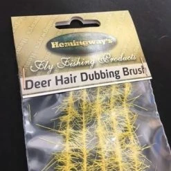 Coupon ⌛ Hemingway Dubbing Brush - Deer Hair 🛒 11 Coupon ⌛ Hemingway Dubbing Brush - Deer Hair 🛒 -Glasgow Angling Sales dubbing brush deer hair yellow