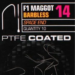 Brand new 🎁 Korda F1 Maggot Hook 10pc 😀 -Glasgow Angling Sales f1 maggot hooks sz14