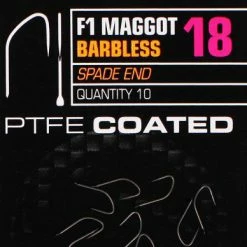Brand new 🎁 Korda F1 Maggot Hook 10pc 😀 -Glasgow Angling Sales f1 maggot hooks sz18