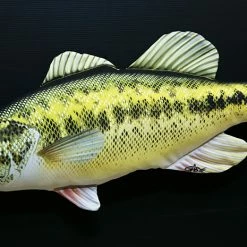 Promo ⭐ Gaby Black Bass Fish Pillow 🥰