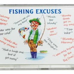 Best Pirce ✨ Just Fish Fisherman's Excuses Acrylic Fridge Magnet 👍