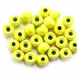 Deals 🎉 Crystal River Thorax Caddis Beads 20pc 😉 -Glasgow Angling Sales fluo hot head beads yellow caddis