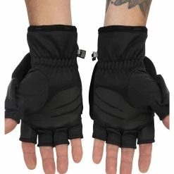 Budget 🧨 Simms Freestone F/O Mitt Black 🛒 -Glasgow Angling Sales freestone f o mitt black alt 2