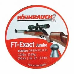 Buy 🎉 Weihrauch FT Exact Jumbo Diablo Airgun Pellets .22 250pc 🔔