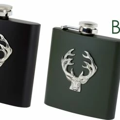 Wholesale 🥰 Bisley 170ml Metal Hip Flasks Stag 🧨