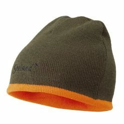Brand new 😉 Seeland Ian Reversible Beanie Hat Hi-Vis Orange/Pine Green One Size 🎁