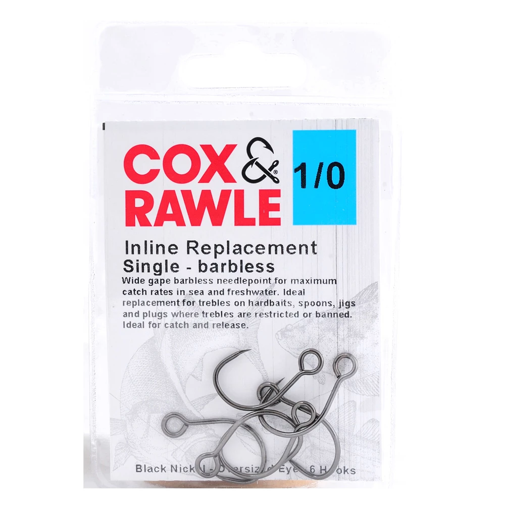 Deals ⌛ Cox & Rawle Inline Lure Replacement Single Barbless Hook 🔔 2 Deals ⌛ Cox & Rawle Inline Lure Replacement Single Barbless Hook 🔔 - Image 2
