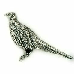 Budget 😍 Just Fish Pheasant Pewter Lapel Pin 🛒