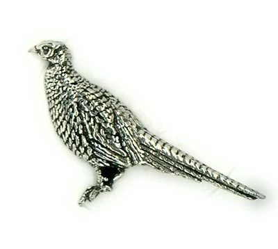 Budget π Just Fish Pheasant Pewter Lapel Pin π 1 Budget π Just Fish Pheasant Pewter Lapel Pin π