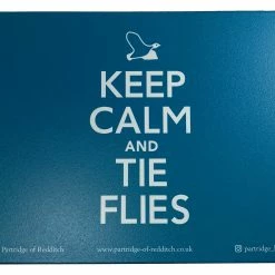 Budget 🔔 Partridge Keep Calm & Tie Flies Mouse Mat - Teal 🎉