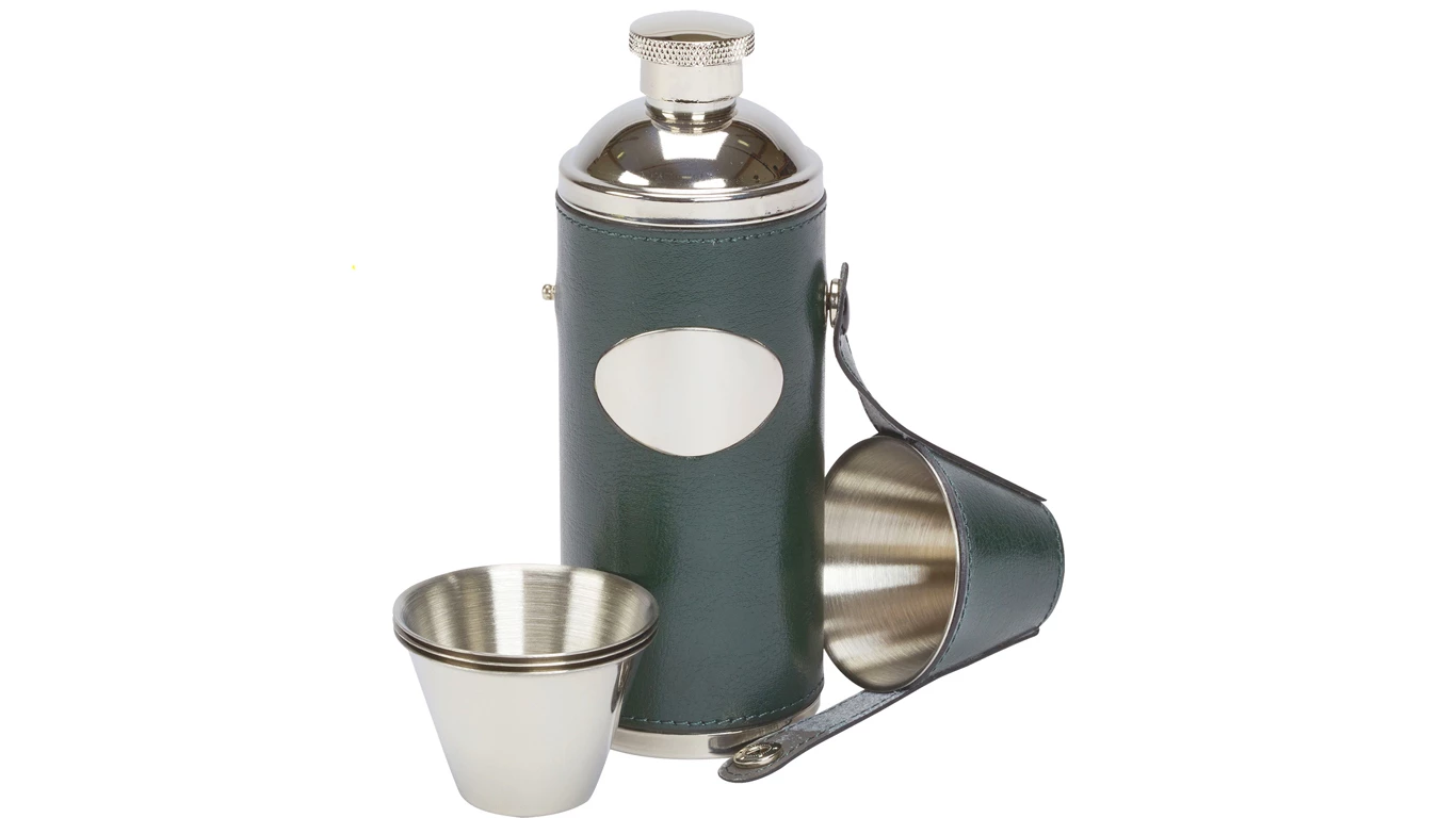 Cheapest 😉 David Nickerson Leather Hunters Flask Green 💯 1 Cheapest 😉 David Nickerson Leather Hunters Flask Green 💯