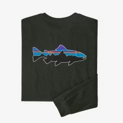 Outlet 🎁 Patagonia M's Long Sleeve Fitz Roy Trout Responsibili-Tee 🌟 -Glasgow Angling Sales m s l s fitz roy trout responsibili tee kelp forest