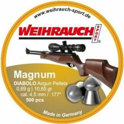 Promo 🎉 Weihrauch Magnum 10.65gr .177 4.51mm 500pc Air Rifle Pellets ✔️