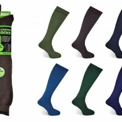 Flash Sale 😉 Dennett Mens Welly 🧦 Socks Sz 7-12 Assorted Colours 🔥