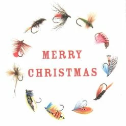 Cheap 😀 Mayfly Art Merry 🎅 Christmas Flies Greeting Card 🔔