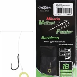 Flash Sale 😍 Mikado Method Feeder Rig - With Rubber - Barbless Hook 8pc 😍