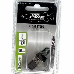 Wholesale 🔔 Quantum Mr. Pike Float Stops Silicone L Black 20pc 🌟