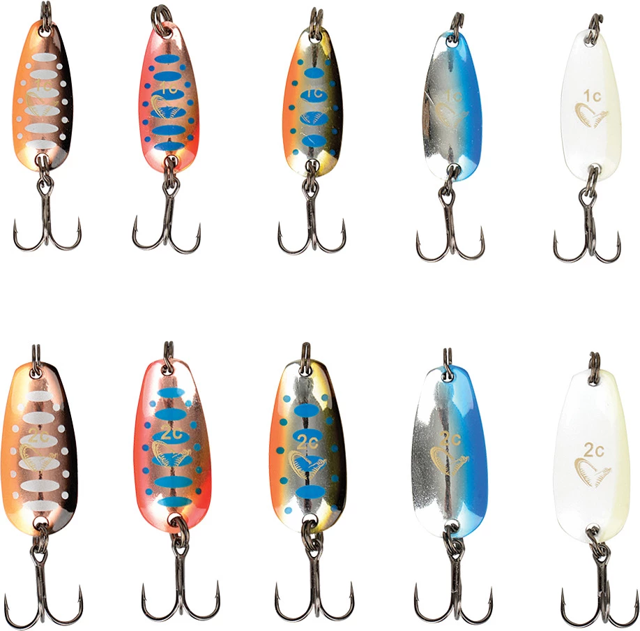 Cheap โ๏ธ Savage Gear Nails Micro Trout Area Spoon Kit 10pc ๐ 2 Cheap โ๏ธ Savage Gear Nails Micro Trout Area Spoon Kit 10pc ๐ - Image 2